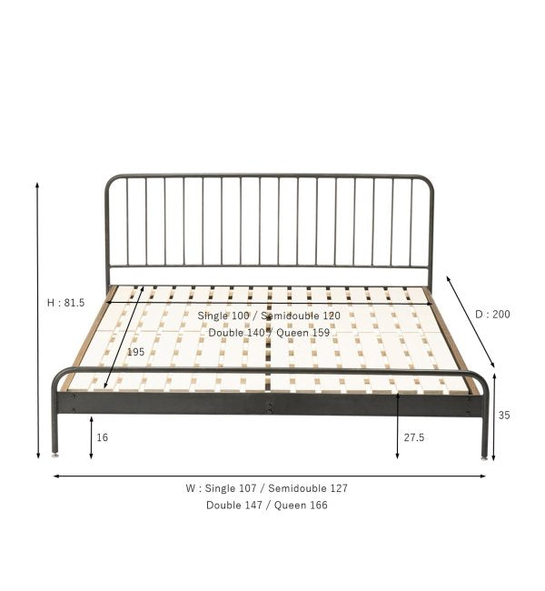 JOURNAL STANDARD FURNITURE（ジャーナルスタンダードファニチャー ）サンク ベッド ライトブラウン ／ ダブルサイズ –  FELICE.ONLINE