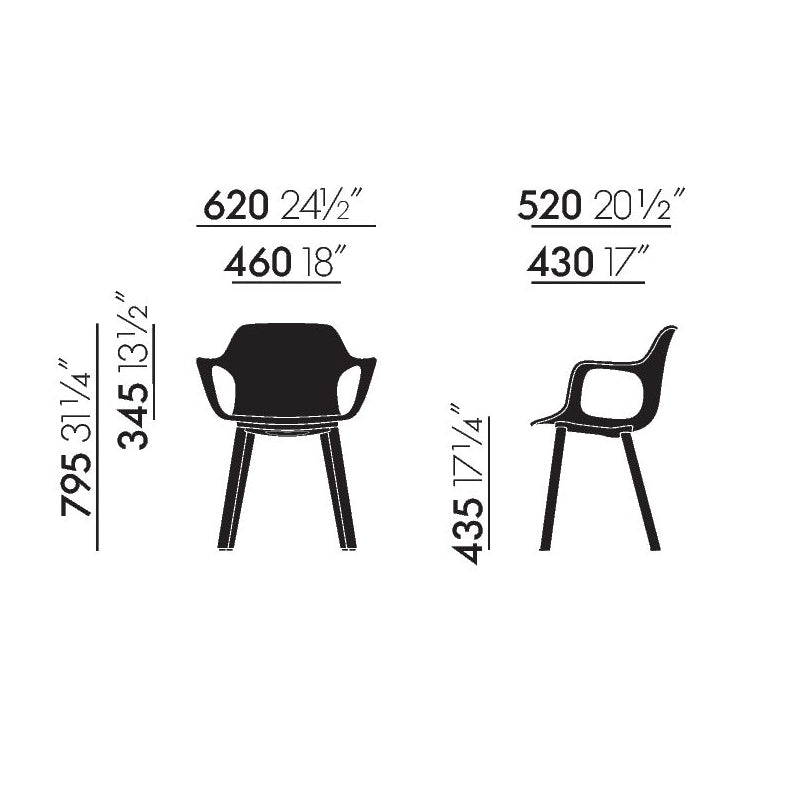 Vitra(ヴィトラ) HAL / ハル RE アームチェア ウッド – FELICE.ONLINE