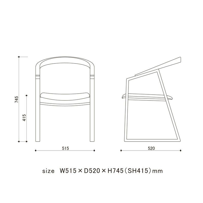 宮崎椅子製作所 C chair（シーチェア）背革張タイプ – FELICE.ONLINE